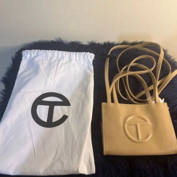small telfar cream bag